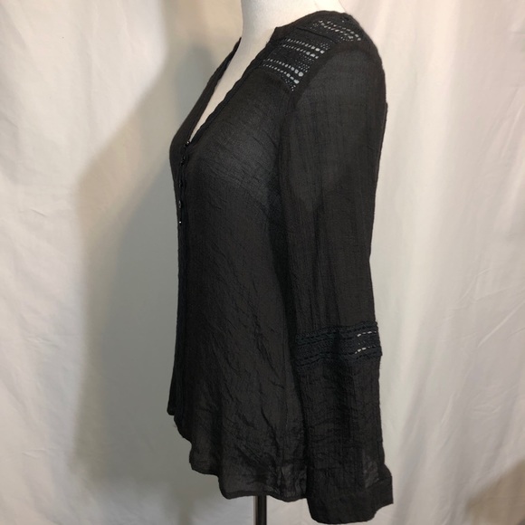 Renee C. Crochet Accented Blouse - Picture 4 of 11